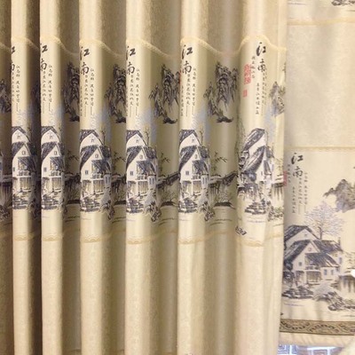 【廠家直銷窗簾布 批發高檔雪尼爾繡花窗簾客廳歐式高檔窗簾】價格,廠家,圖片,窗簾,天卓時代(北京)文化發展-